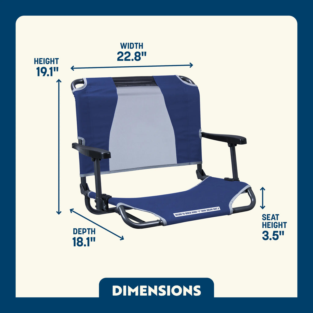 Big Comfort Stadium Chair with Armrests | Featured Outdoor Choice | Outlandridge 8967 Vk