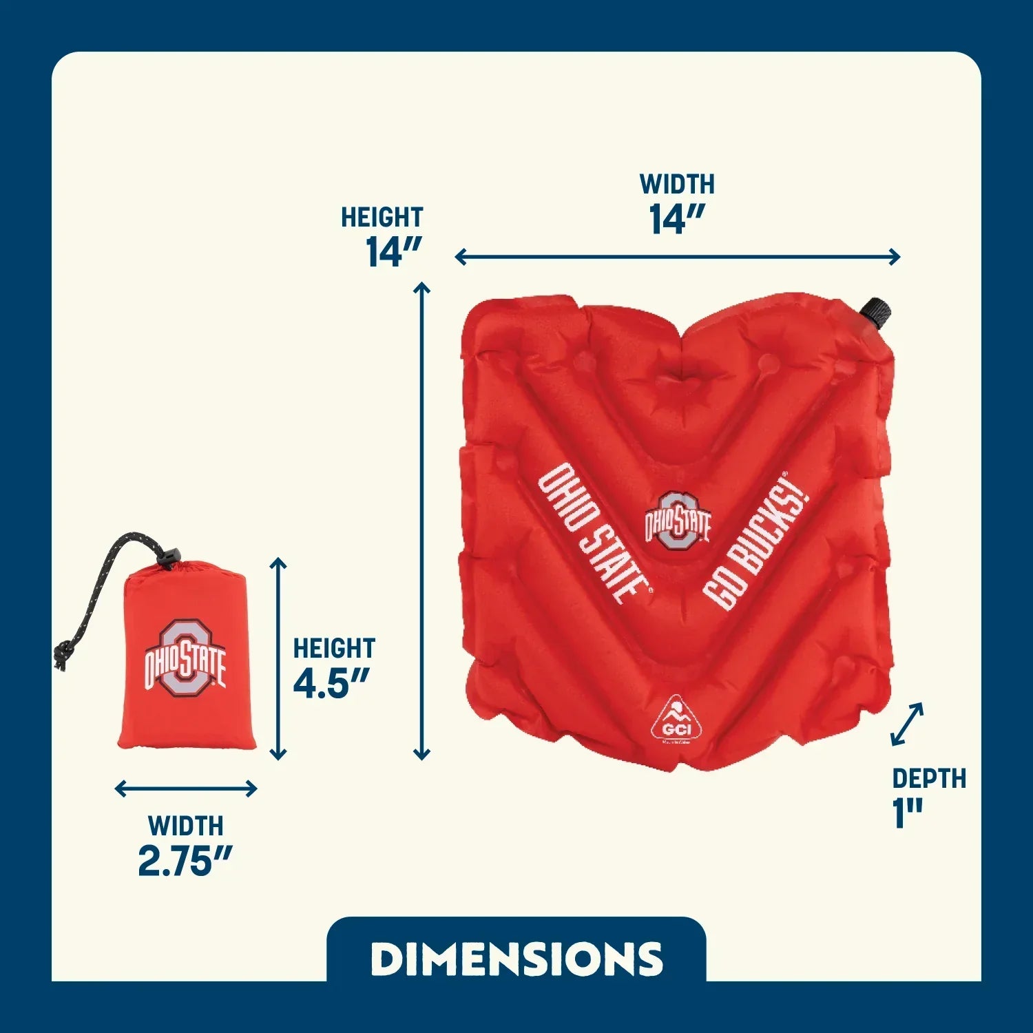 V Seat - Ohio State Buckeyes | Featured Outdoor Choice | Outlandridge A312 hr