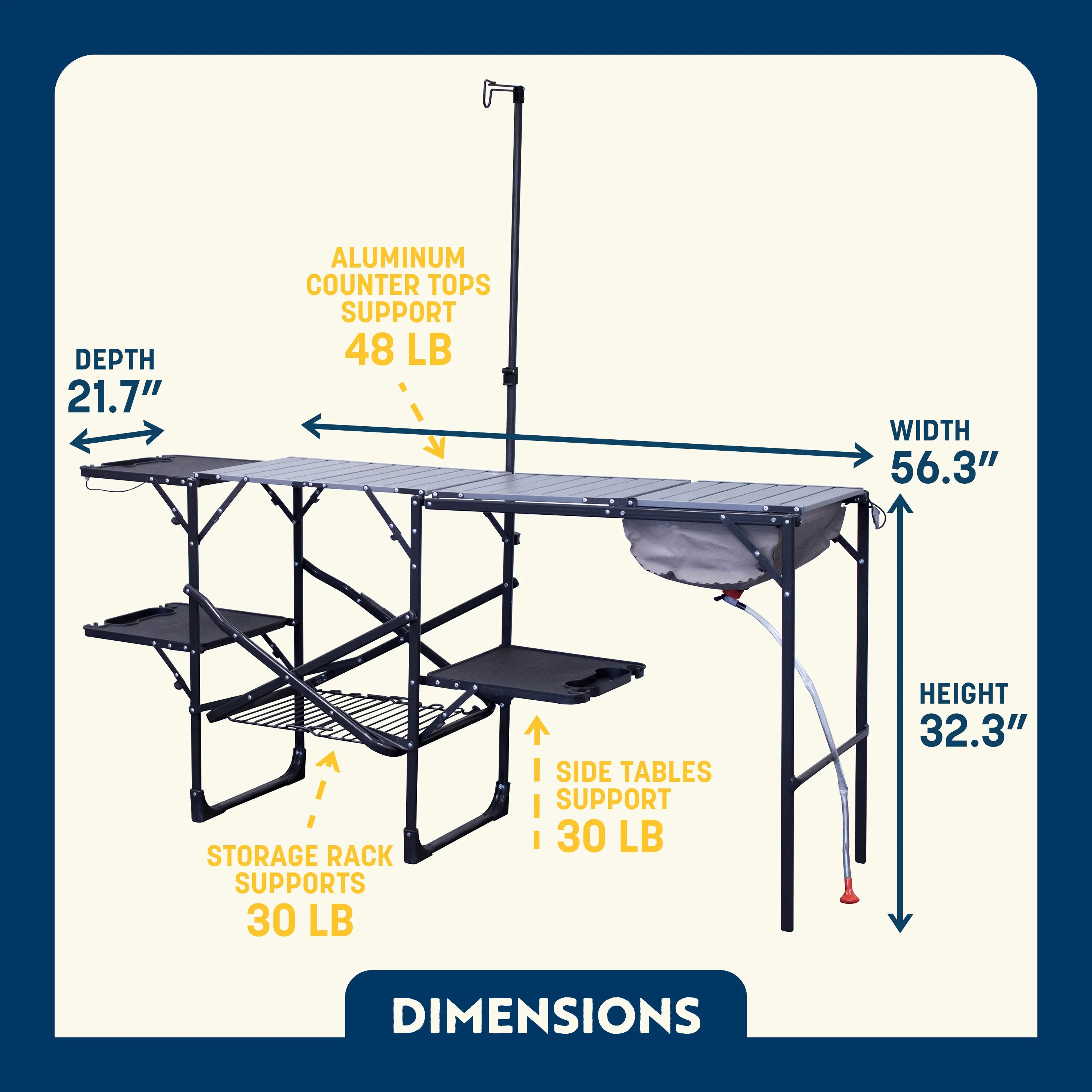 Master Cook Station — Selected for Outdoor Use | Outlandridge 9788 Xe
