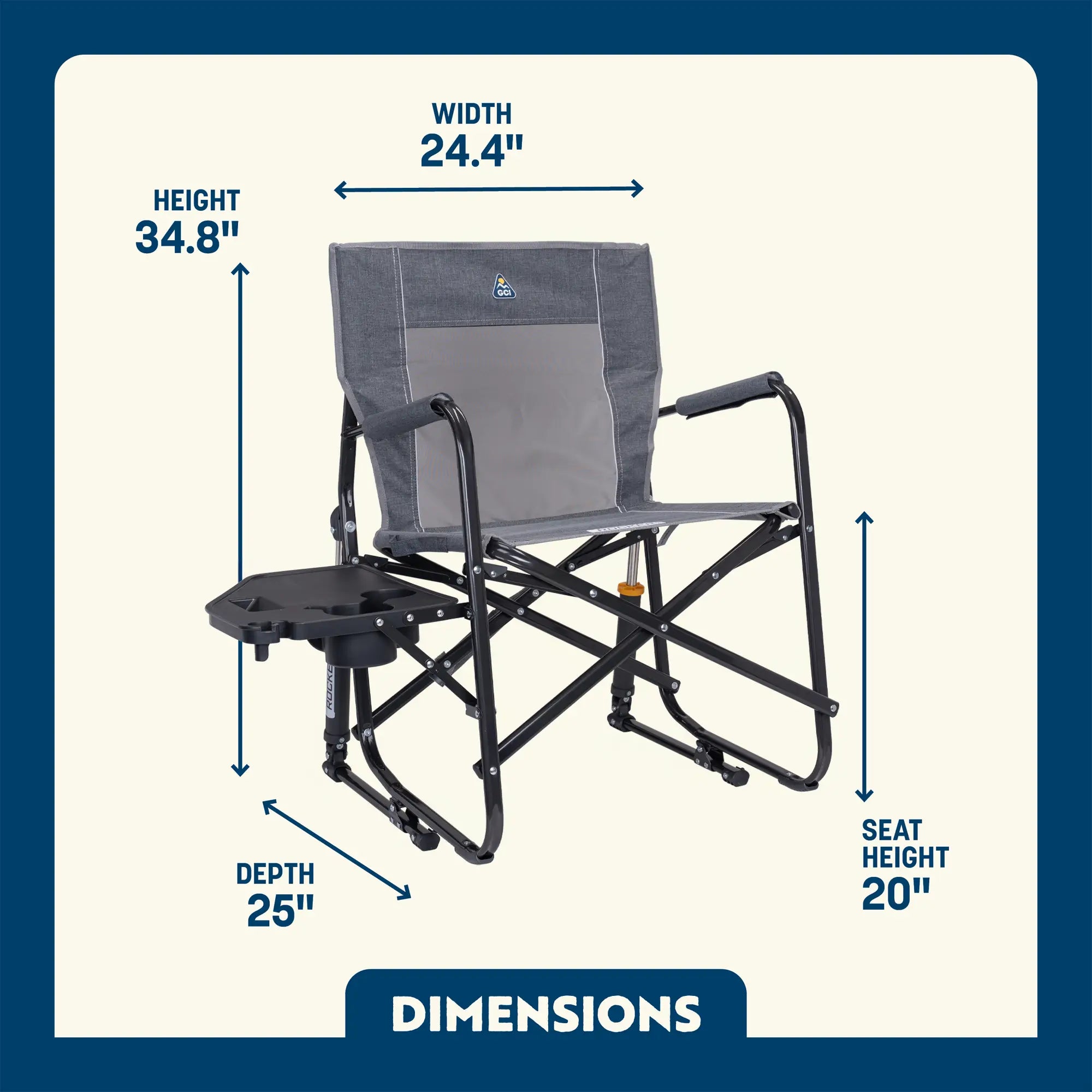 Freestyle Rocker with Side Table | Featured Outdoor Choice | Outlandridge B773 g0