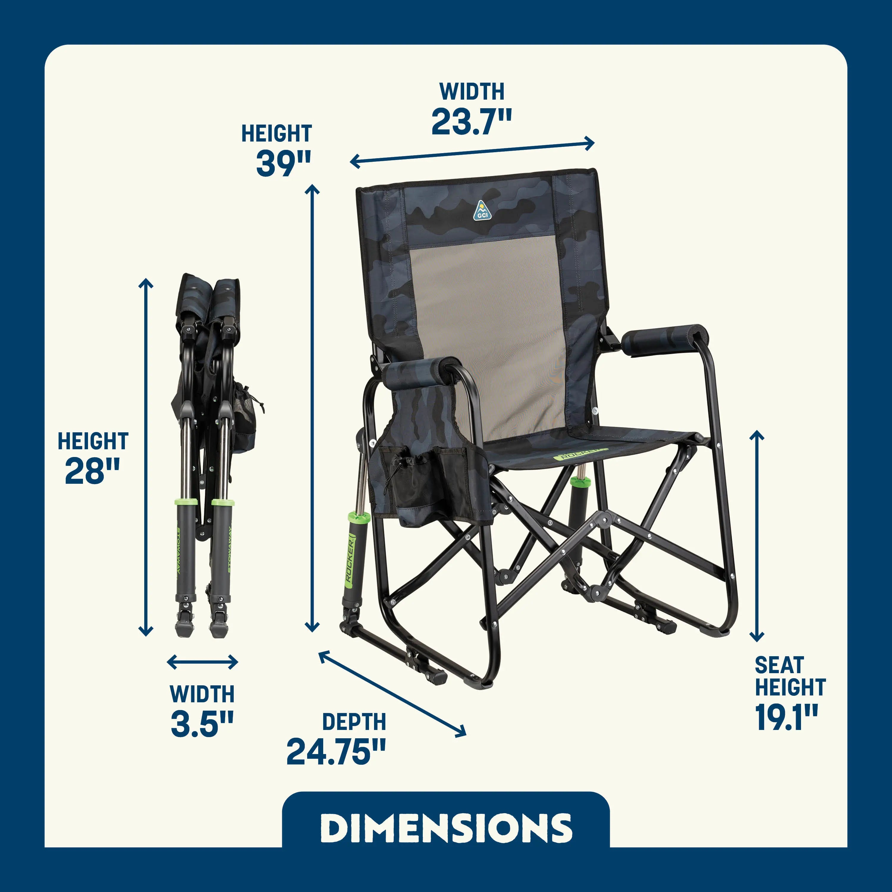 Stowaway Rocker | Featured Outdoor Choice | Outlandridge A0B1 bh