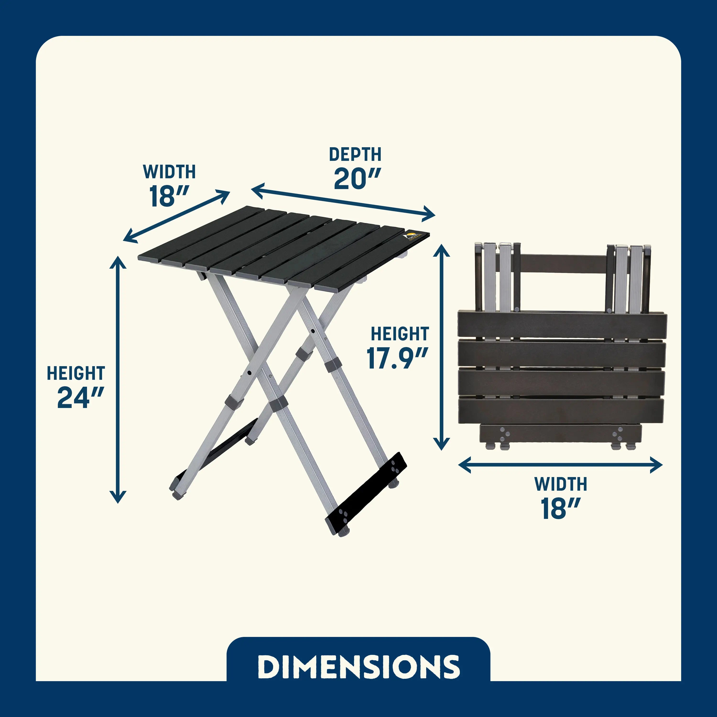 Compact Camp Table 20 | Featured Outdoor Choice | Outlandridge 81FC 32