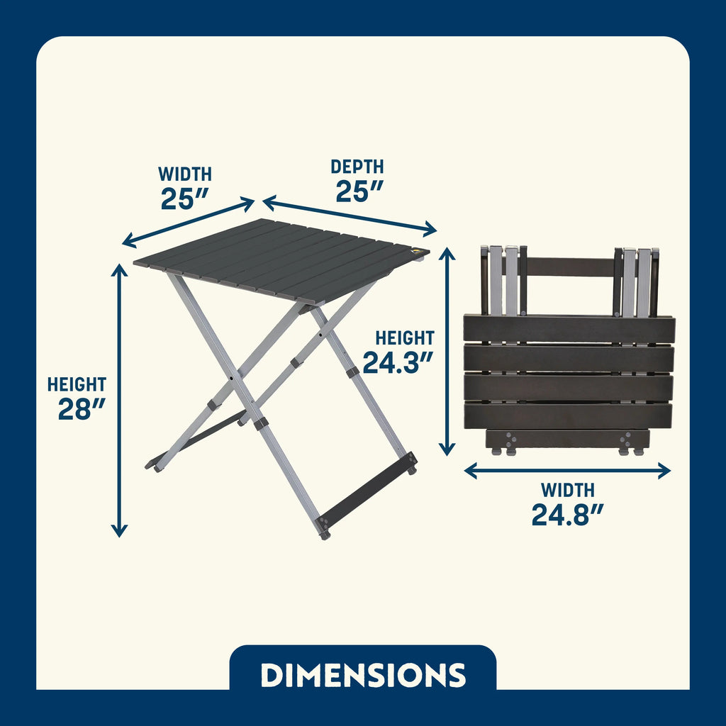 Compact Camp Table 25 | Featured Outdoor Choice | Outlandridge 047C gO