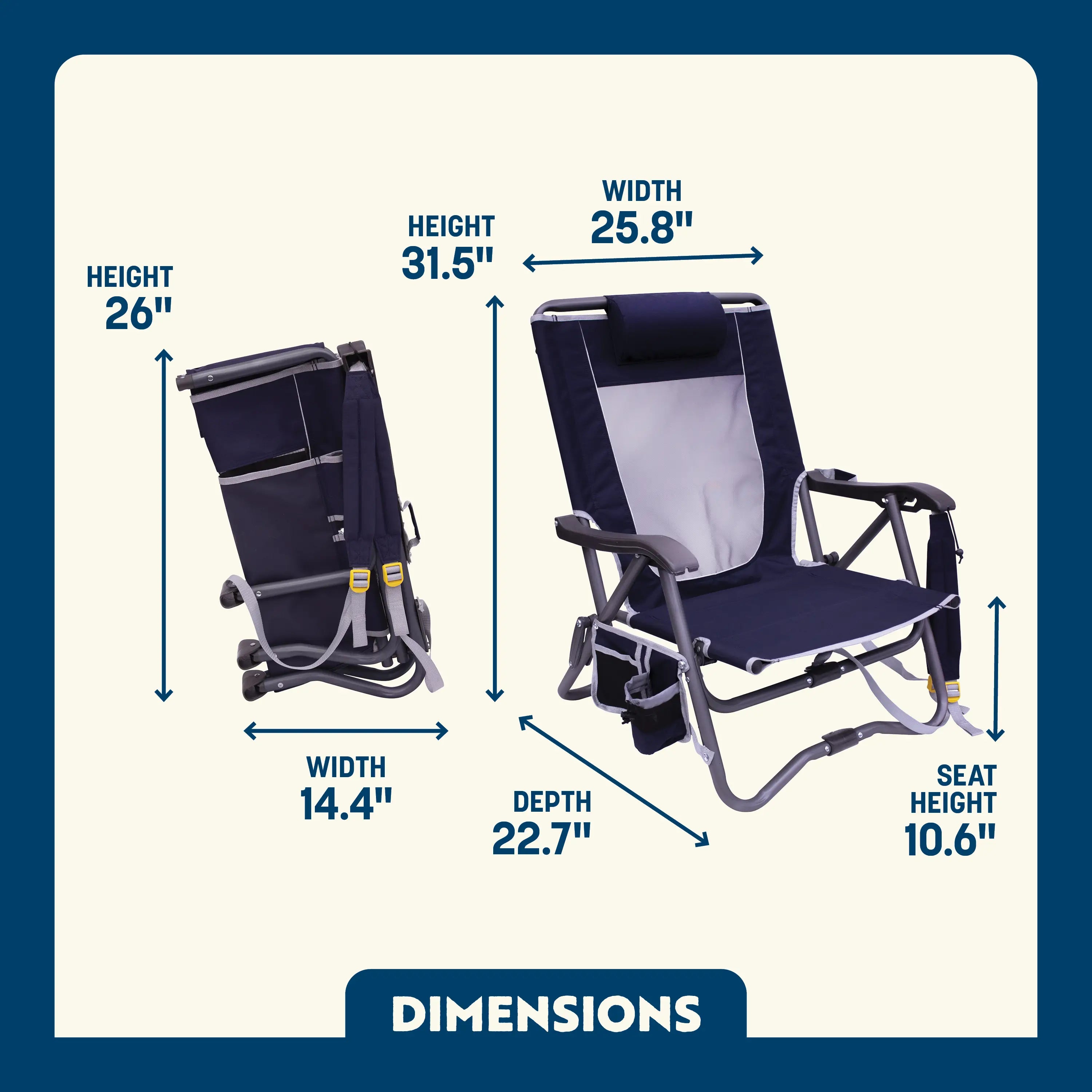 Bi-Fold Slim Event Chair | Camp-Ready Selection | Outlandridge 72DB OY
