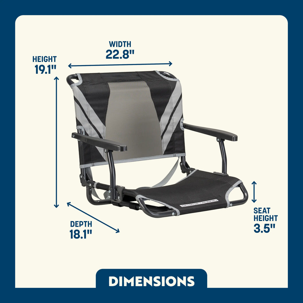 Big Comfort Stadium Chair with Armrests | Featured Outdoor Choice | Outlandridge 8967 Vk