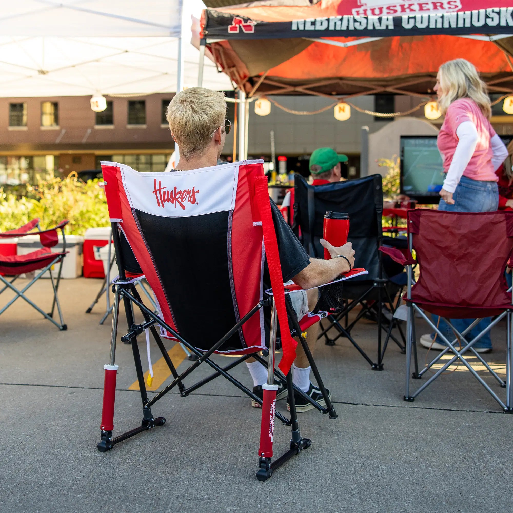 Comfort Pro Rocker - Nebraska Cornhuskers | Featured Outdoor Choice | Outlandridge F9B1 Yc
