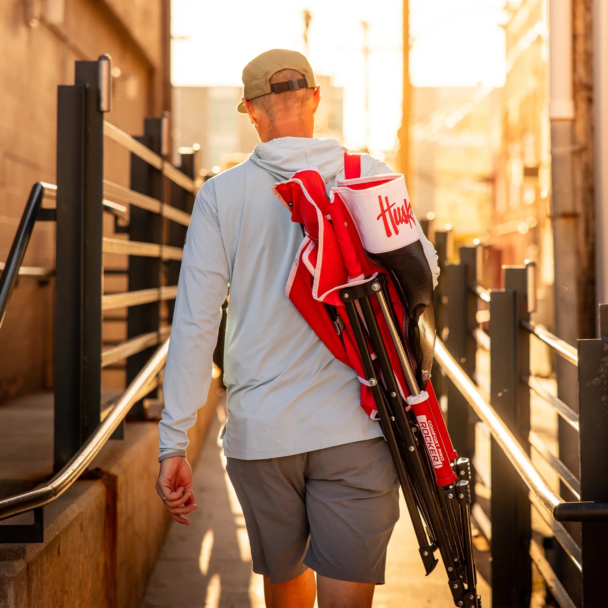 Comfort Pro Rocker - Nebraska Cornhuskers | Featured Outdoor Choice | Outlandridge F9B1 Yc