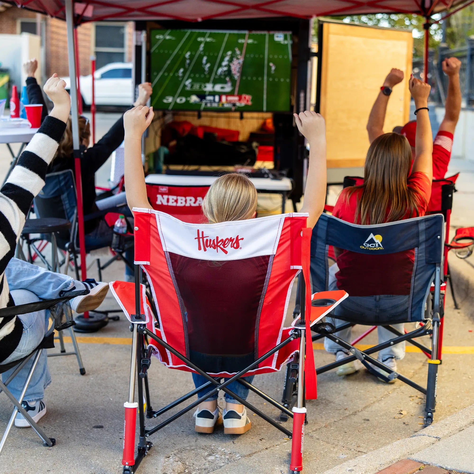 Comfort Pro Rocker - Nebraska Cornhuskers | Featured Outdoor Choice | Outlandridge F9B1 Yc