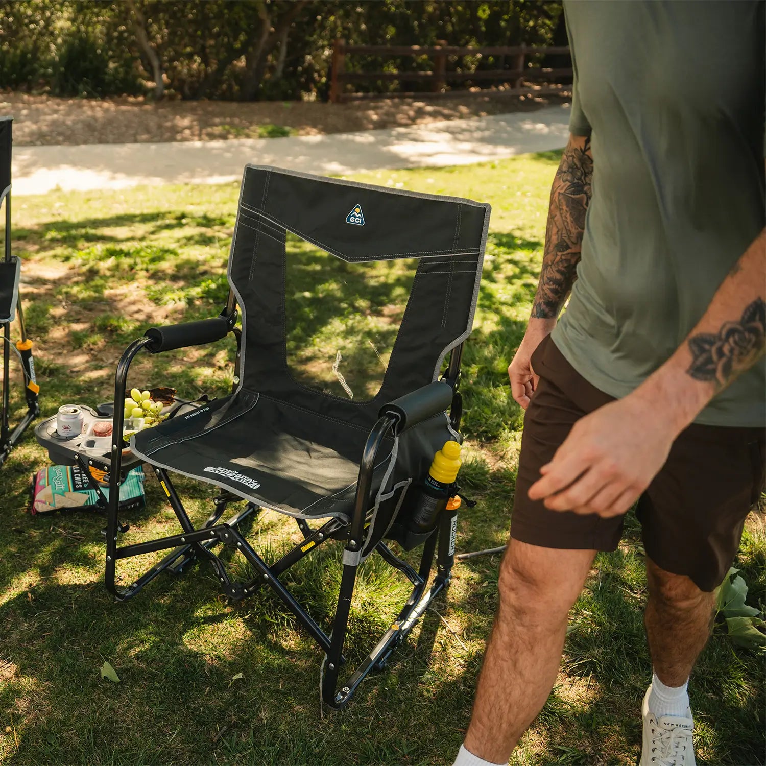 Stowaway Rocker with Side Table | Featured Outdoor Choice | Outlandridge 720F dE