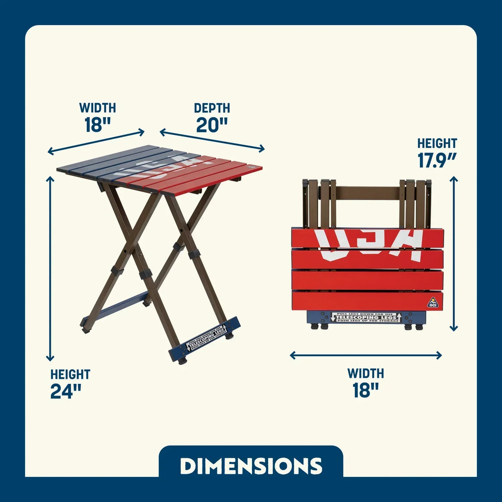 Compact Camp Table 20 | Featured Outdoor Choice | Outlandridge 81FC 32